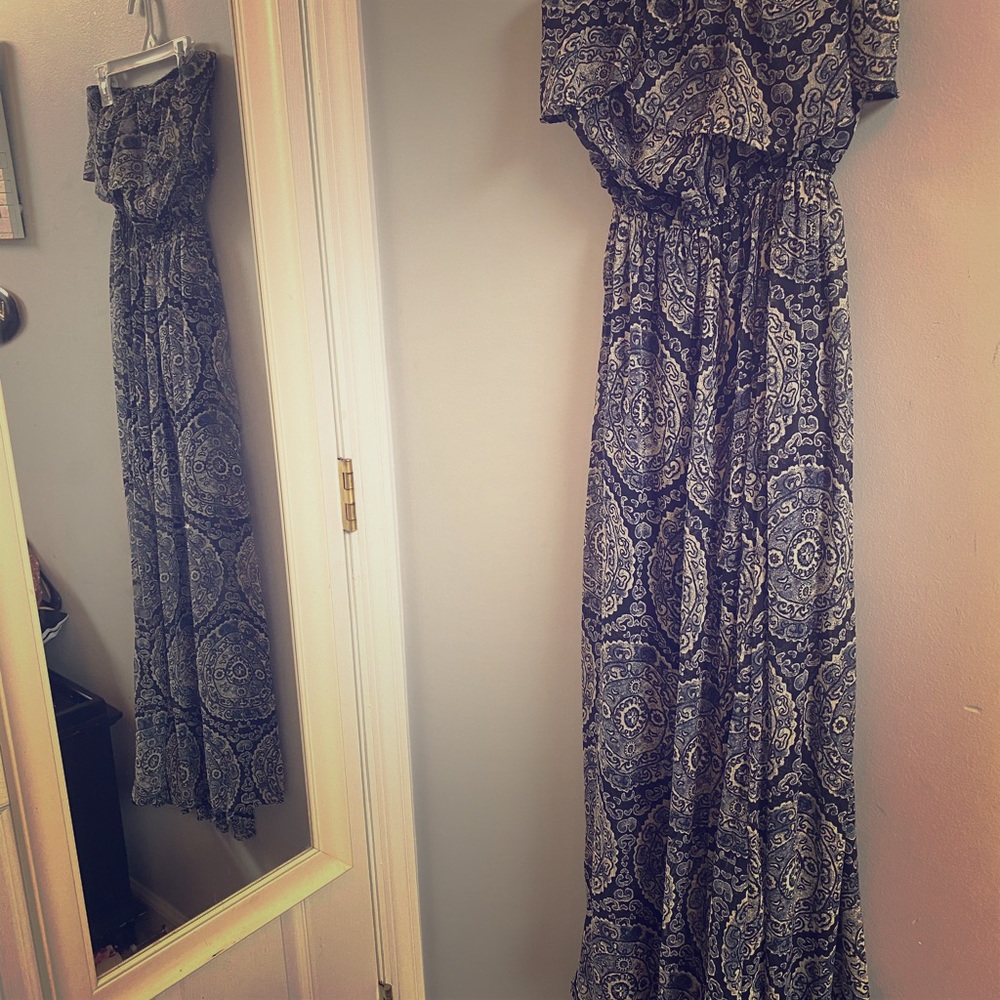 Hollister Strapless Maxi Dress